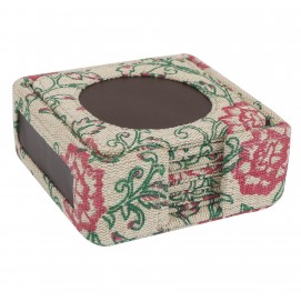 Floral printed tea coaster