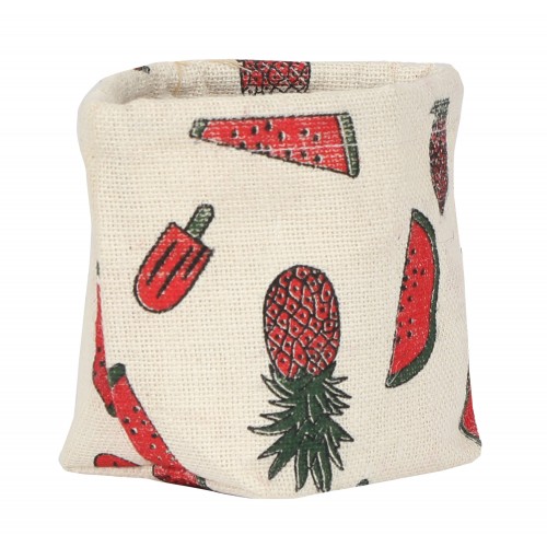 Printed Jute Plant Pot Bags