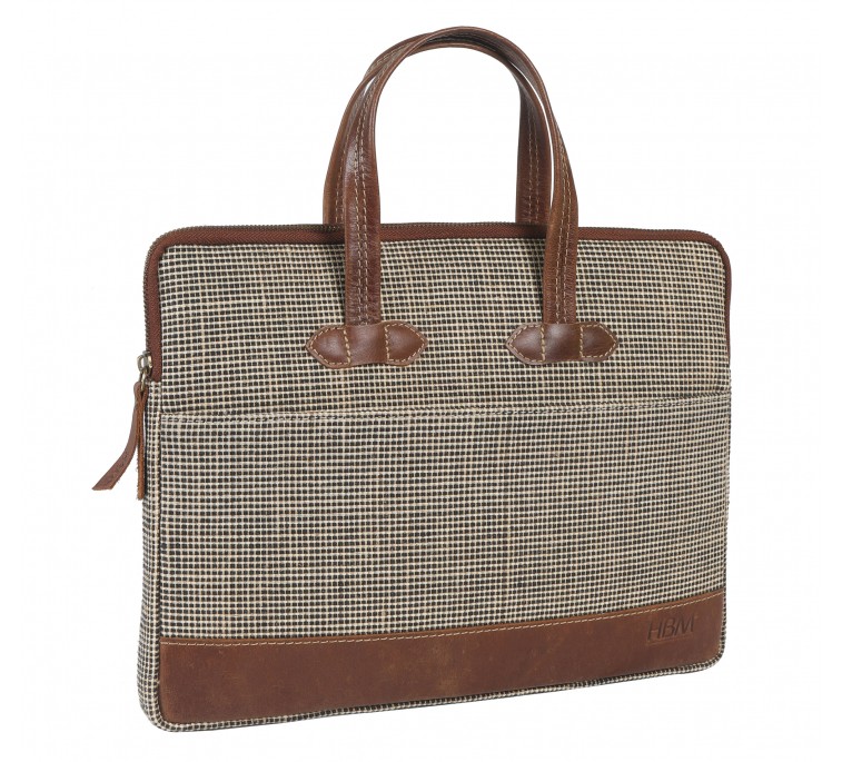 Oxford Jute Leather bags