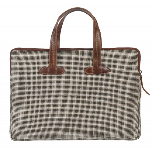 Oxford Jute Leather bags