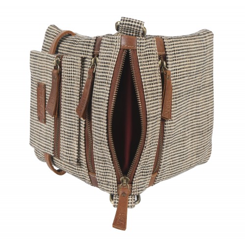 Oxford Jute Leather bags