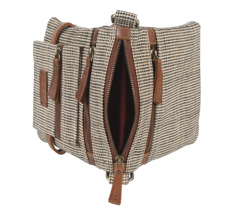 Oxford Jute Leather bags
