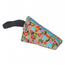 Alphabet  printed tiny pouch