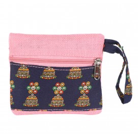 Jute kalamkari pouch