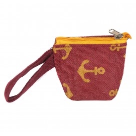 Anchor print  pouch
