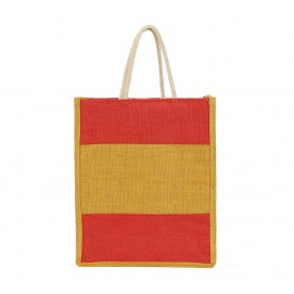 Color mix jute bag
