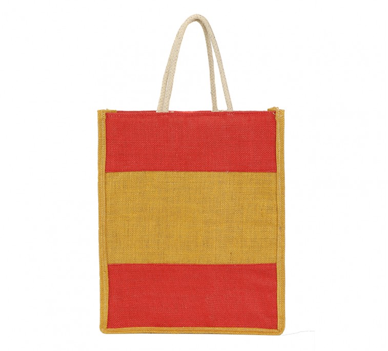 Color mix jute bag