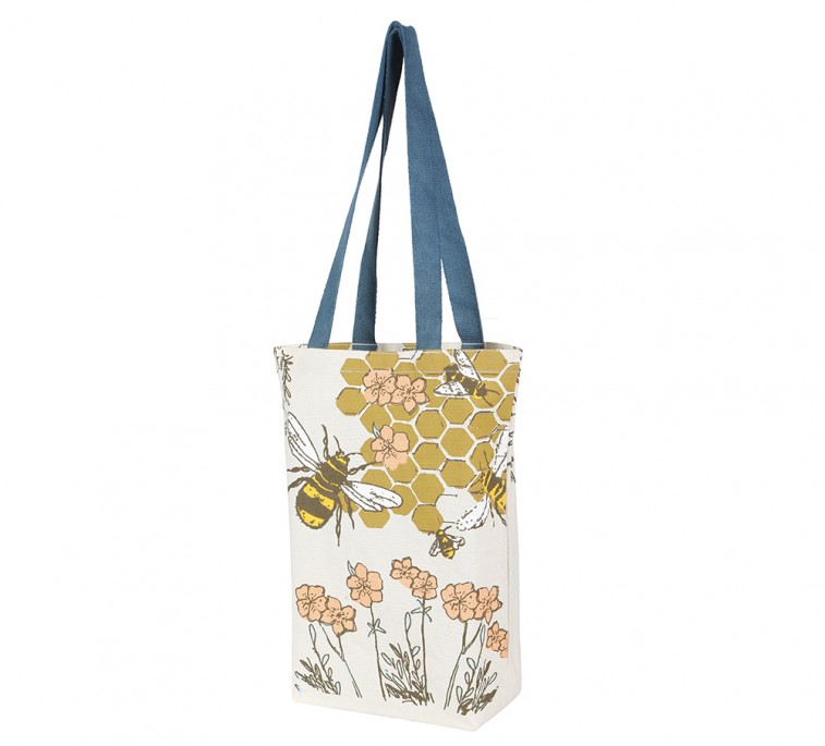 honey bee printed canvas bag