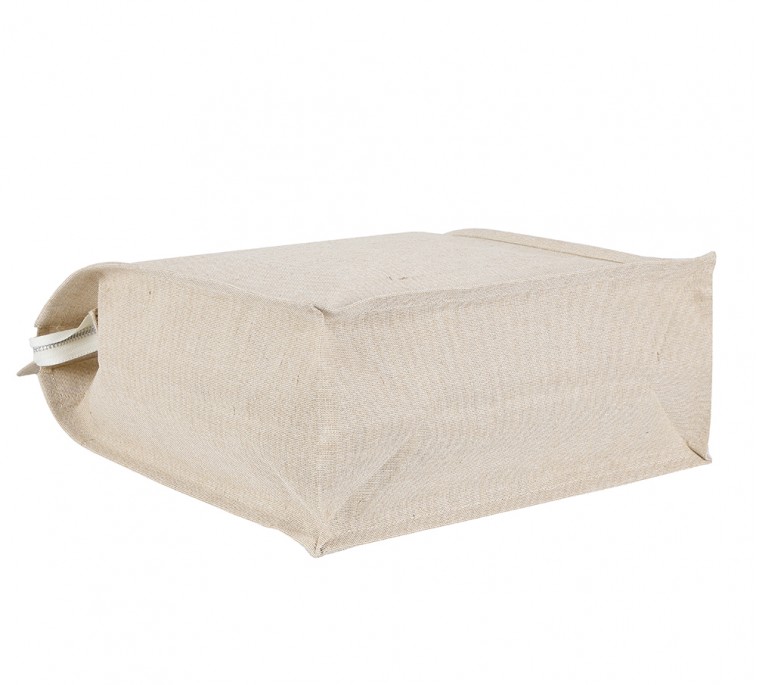 Rope and cane handle juco bag
