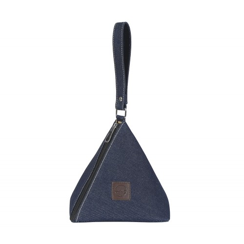 Denim wrist wrap bag