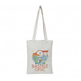 Printed Milky White canvas bag