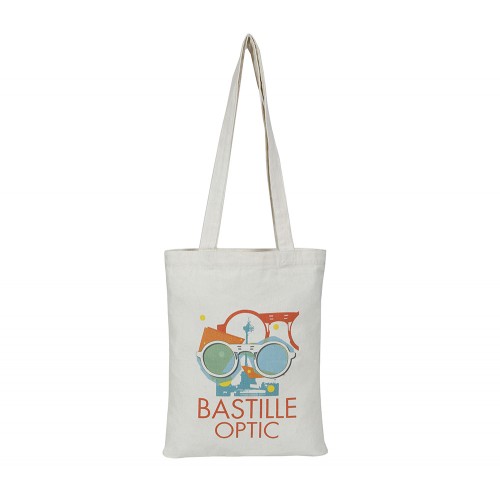 Printed Milky White canvas bag