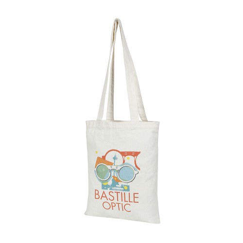 Printed Milky White canvas bag