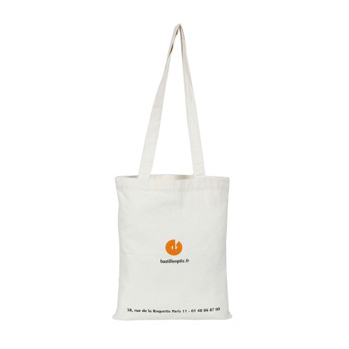 Printed Milky White canvas bag