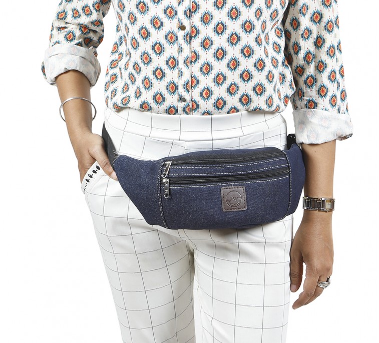 Denim Waist bag