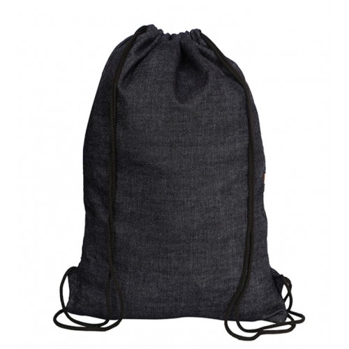 Denim draw string bag