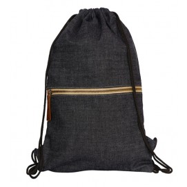 Denim Drawstring Bag