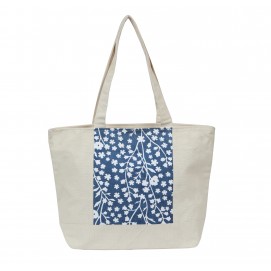 TINY FLOWERS CANVAS HAND BAG