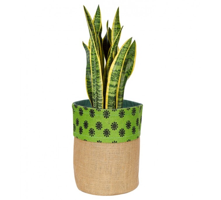 Printed Jute Plant Pot Bags