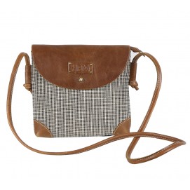OXFORD JUTE LEATHER SLING BAG
