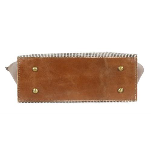 Oxford Jute Leather bags