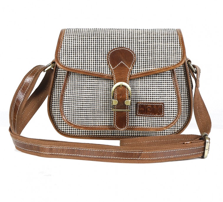 Oxford Jute Leather bags
