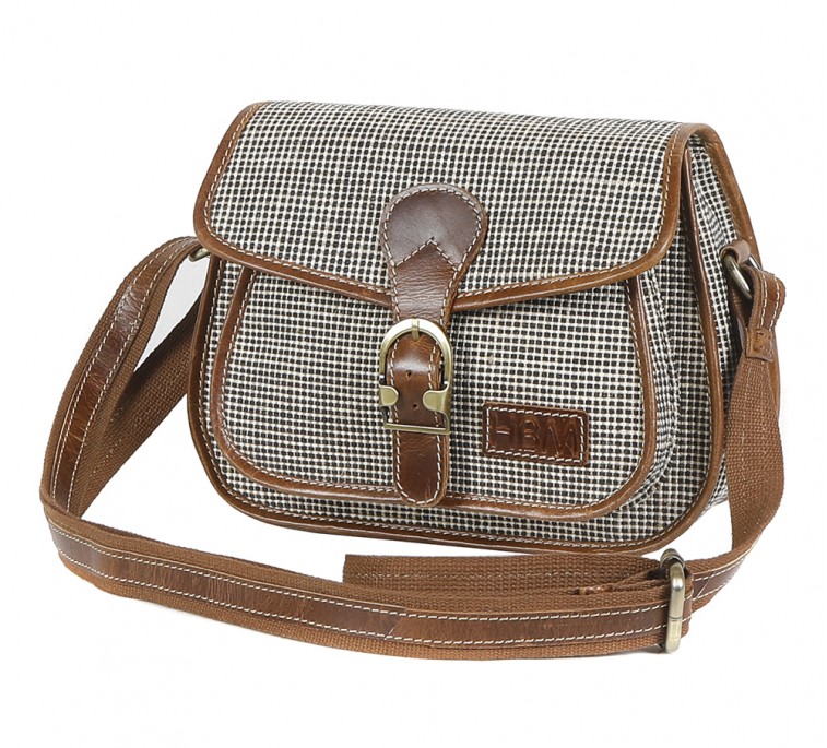 Oxford Jute Leather bags