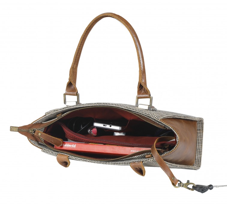 Oxford Jute Leather bags