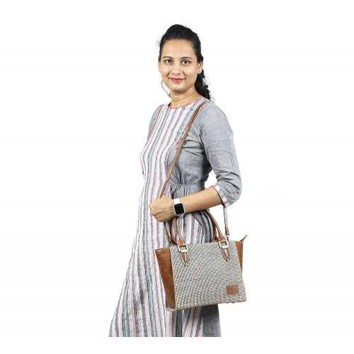 Oxford Jute Leather bags