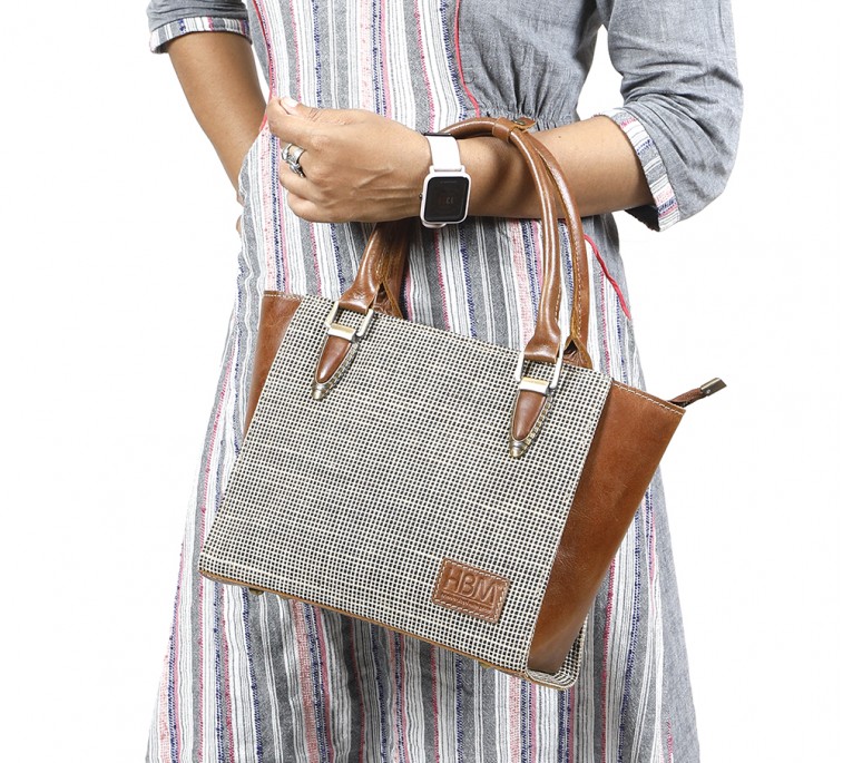 Oxford Jute Leather bags