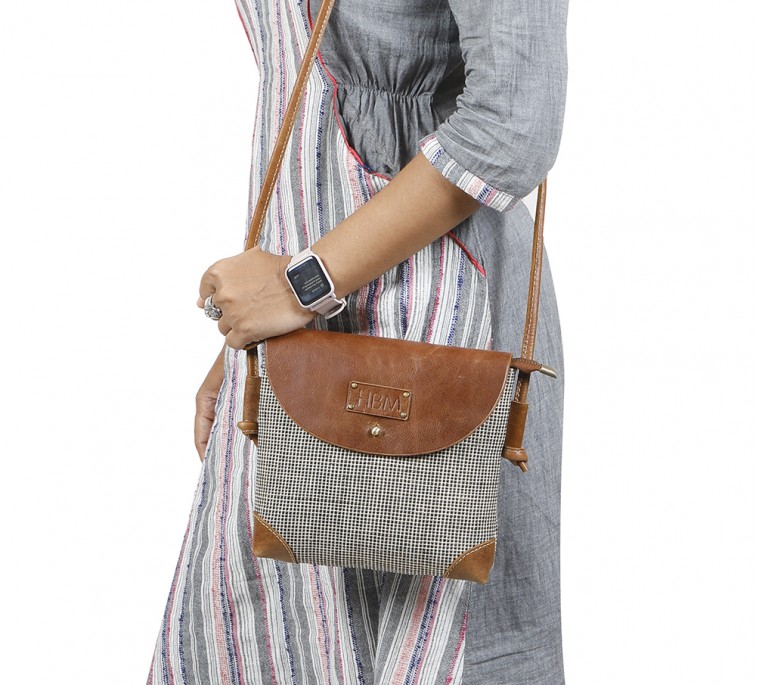 Oxford Jute Leather bags