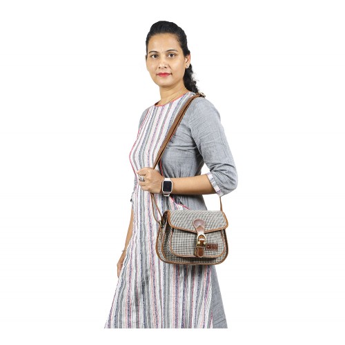 Oxford Jute Leather bags