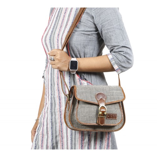 Oxford Jute Leather bags