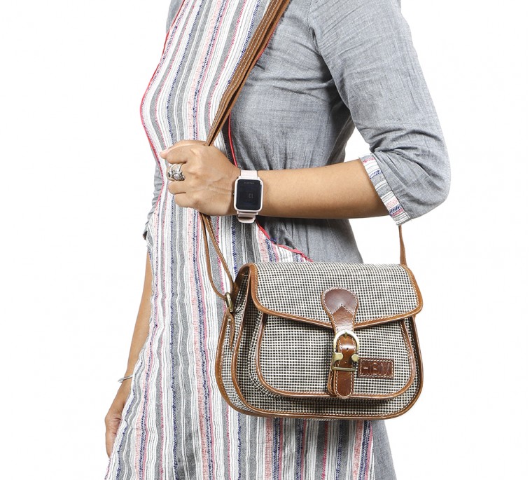 Oxford Jute Leather bags