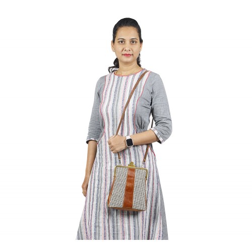 Oxford Jute Leather bags