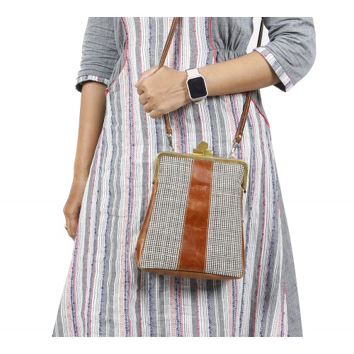 Oxford Jute Leather bags