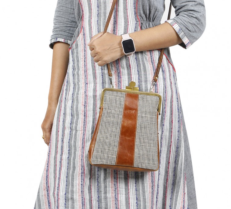 Oxford Jute Leather bags