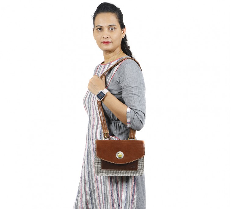 Oxford Jute Leather bags