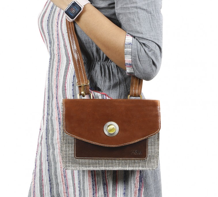 Oxford Jute Leather bags